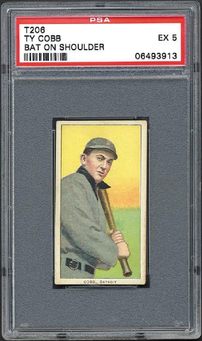 PSA 5 1909-1911 T206 Ty Cobb Bat On Shoulder (1 of 2)