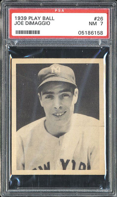 PSA 7 1939 Play Ball #26 Joe DiMaggio (1 of 2)