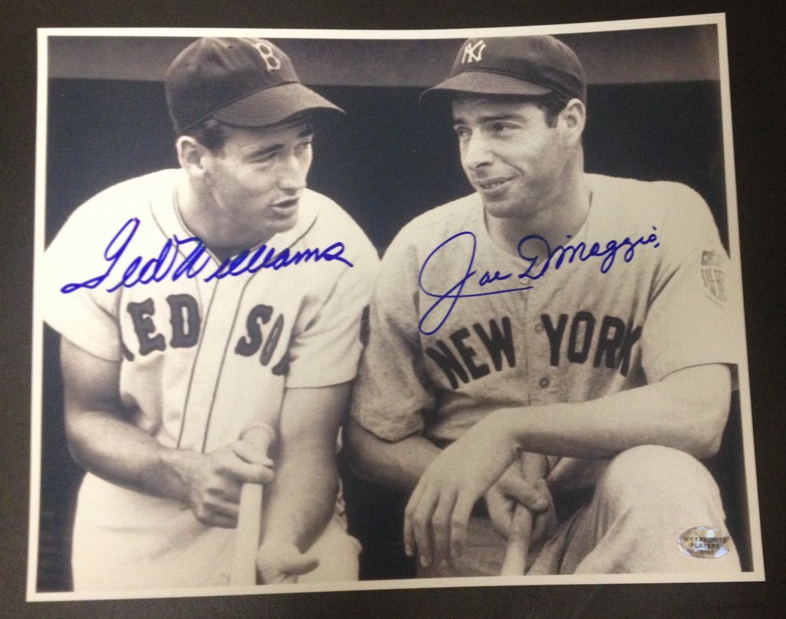 Ted Williams and Joe DiMaggio Signed 8 x 10 Photograph: Ted Williams and Joe DiMaggio Signed 8 x 10 Photograph Certified by Global