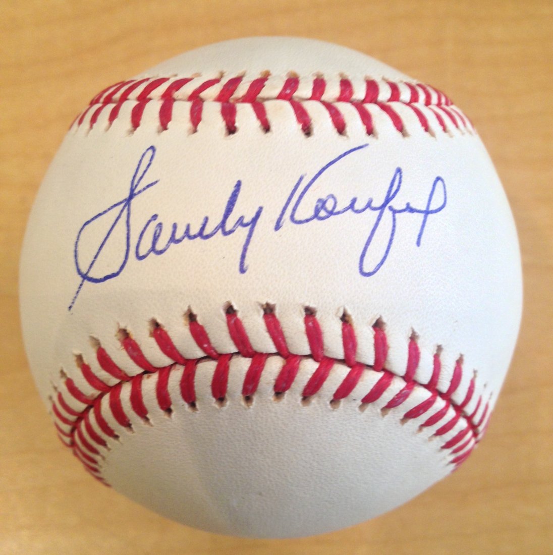 Sandy Koufax Single Signed Official Major League Bud: Sandy Koufax Single Signed Official Major League Bud Selig Baseball Certified by The Score Board. Orig/Reprint: Original Sport: Baseball League: MLB Team: New York Yankees Player: Ray Caldwell