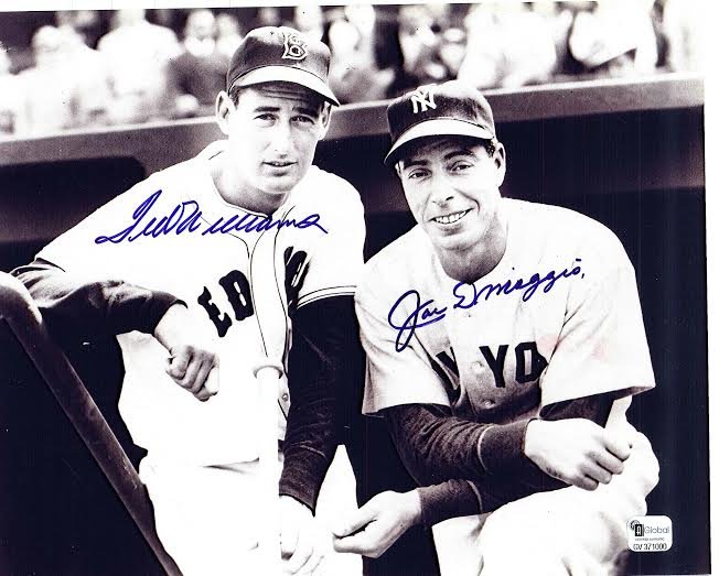 Ted Williams and Joe DiMaggio Signed 8 x 10 Photograph: Ted Williams and Joe DiMaggio Signed 8 x 10 Photograph Certified by The Score Board Orig/Reprint: Original Player: Stan Musial Certified By: PSA/DNA Signed: Stan Musial Authenticated By: PSA/DNA