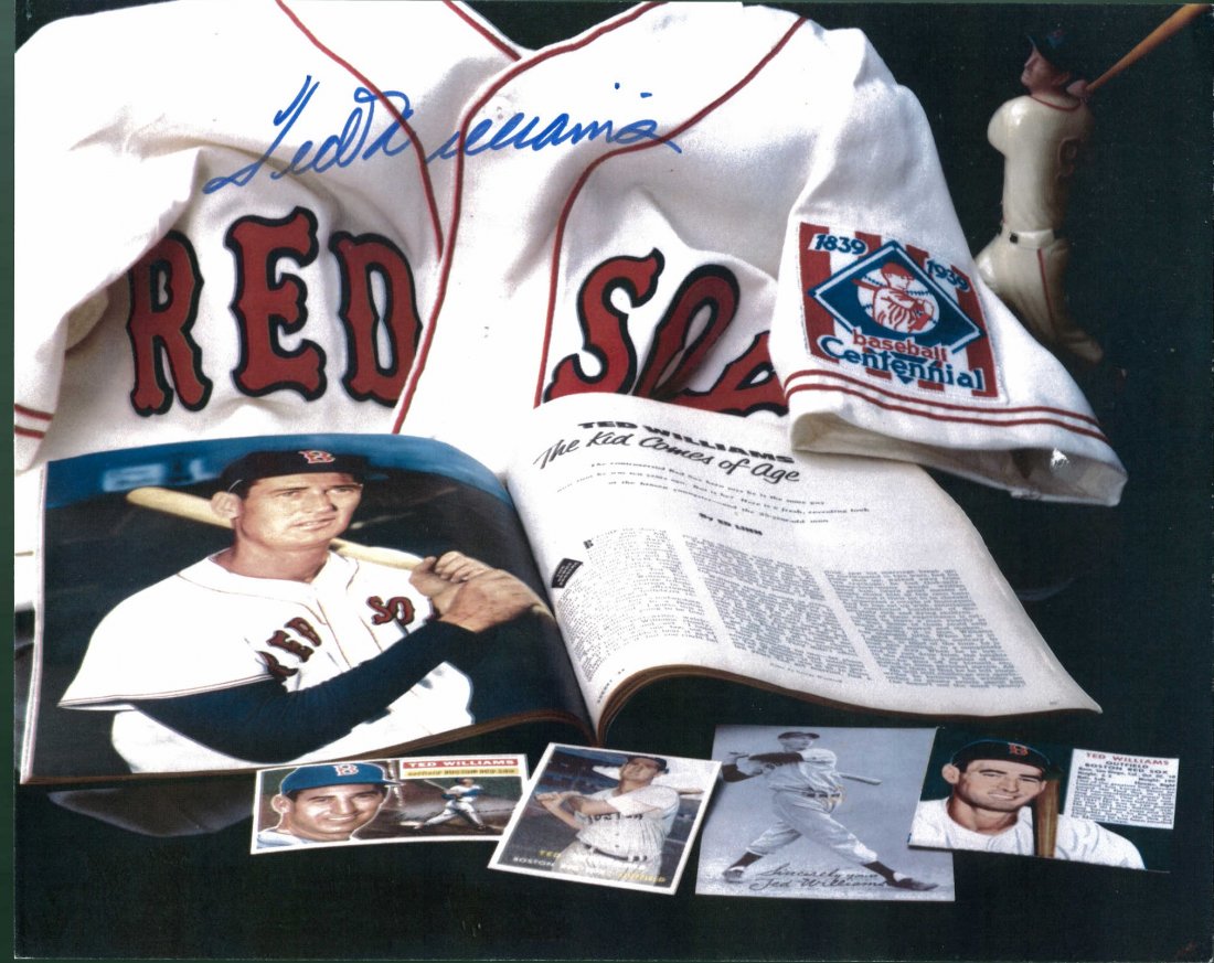 10 x 8 Ted Williams Signed Print Cert The Score Board: 10 x 8 Ted Williams Signed Print Certified by The Score Board