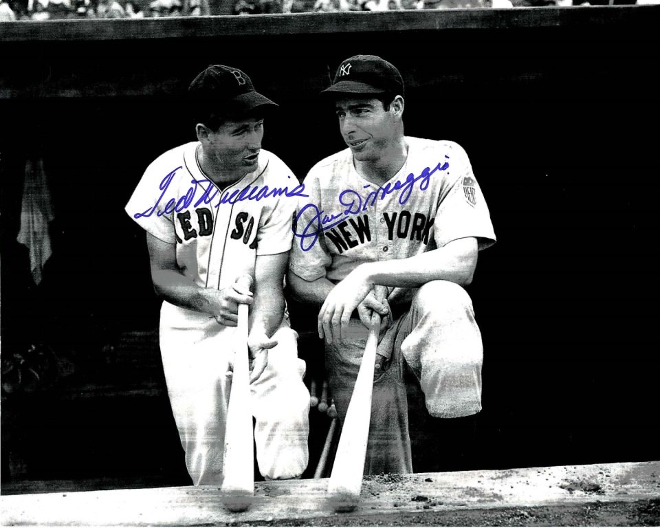 Ted Williams Joe DiMaggio Signed 8 x 10 Photograph: Ted Williams Joe DiMaggio Signed 8 x 10 Photograph Certified by The Score Board
