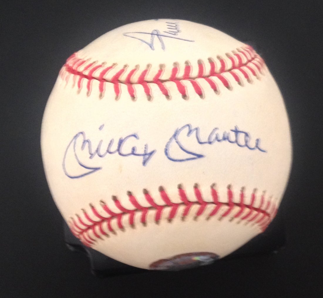 Mickey Mantle and Willie Mays Signed Rawlings Official: Mickey Mantle and Willie Mays Signed Rawlings Official National League Baseball William White certified by AAU and GFA