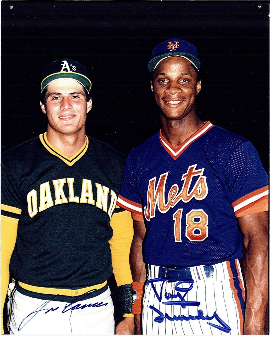 Darryl Strawberry and Jose Canseco Signed Photograph: Darryl Strawberry and Jose Canseco Signed Photograph