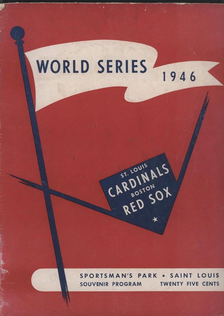 1946 Boston Red Sox vs. St. Louis Cardinals WS Program: Great 1946 Boston Red Sox vs. St Louis Cardinals World Series Program. The program contains all of its pages.