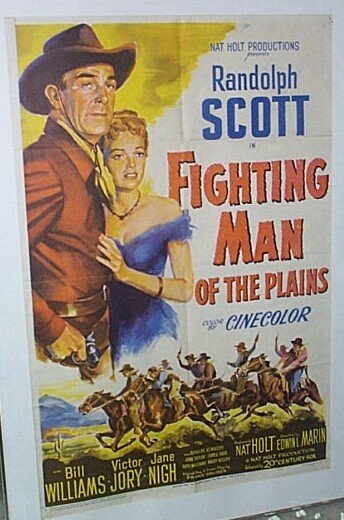 Vintage movie poster of, "Fighting Man of the Pla