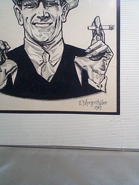 Original drawing of the Chesterfield Cigarette man - 2