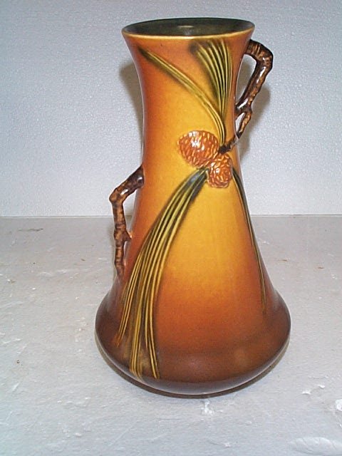 Roseville pinecone pattern double handled tree bra - 3