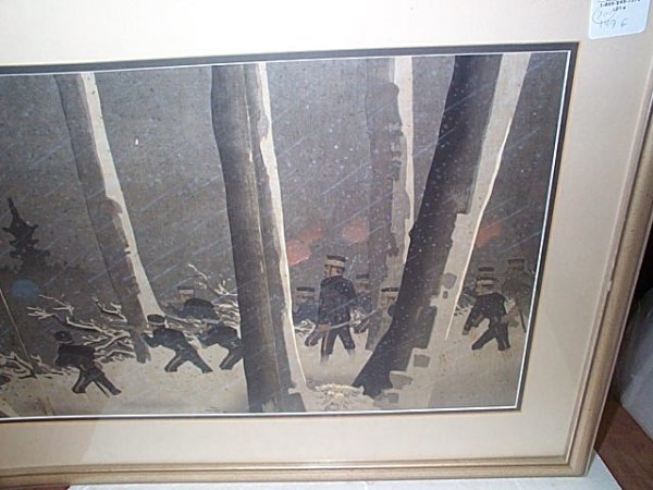 Japanese woodblock print depicting Russo-Japanese - 3