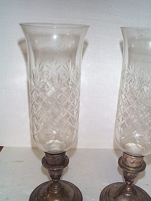 Pair of International Sterling weighted base sterl - 2