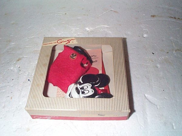 Fashions for Ginger Doll Mickey Mouse Club Outfit,: Fashions for Ginger Doll Mickey Mouse Club Outfit, mint in box, comes with 2 catalogs, Mickey Mouse shirt, hat, shoes, belt, and plastic mask, Buyer to pay $10.00 shipping and handling, all items to b