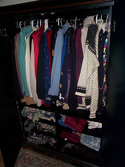 Paint-decorated wardrobe. Local delivery also avai - 3