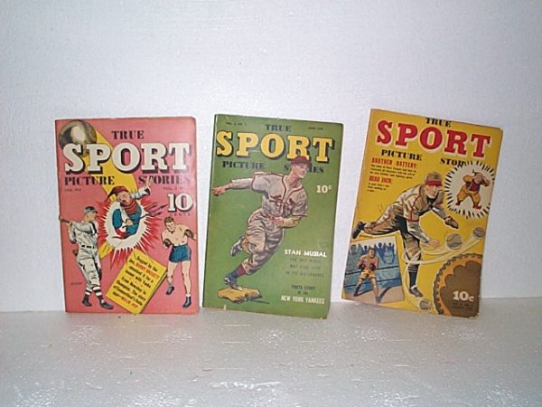 Lot of 3 True Sport Picture Story Comic Books incl