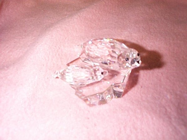 Swarovski figurine - two seals on iceberg. Marked