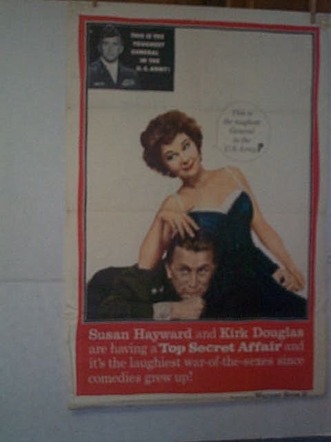 Original movie poster. "TOP SECRET AFFAIR." Marked l