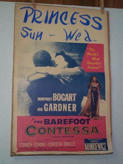 Original movie poster. HUMPHREY BOGART, AVA GARDNER