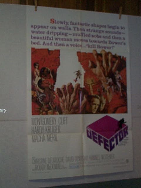 Original movie poster. 1 Sheet. "THE DEFECTOR".