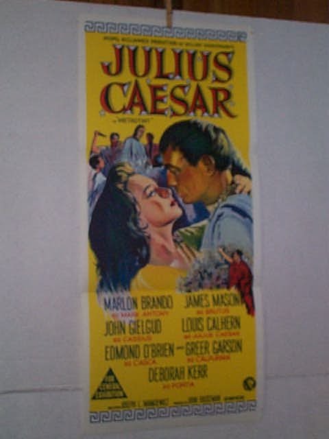 Original movie poster. Insert. "JULIUS CAESAR".