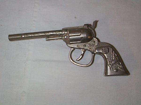 1950's Pony cap gun, measures 6 1/2 in., in good to