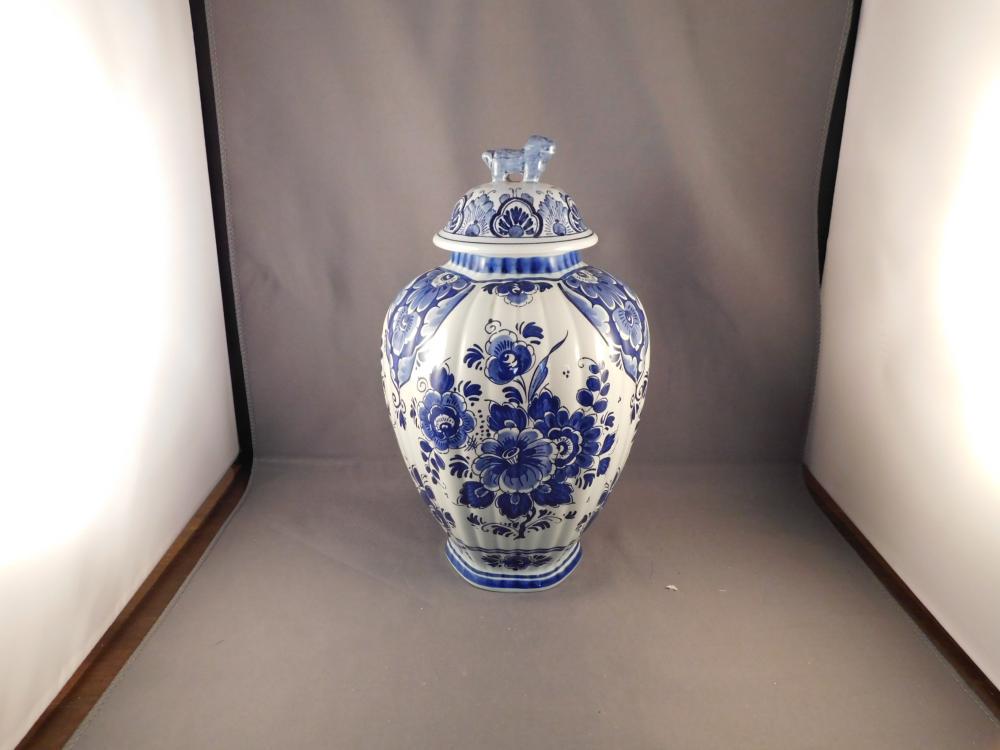 Pair of Hand Painted Delft Vases (1 of 3)