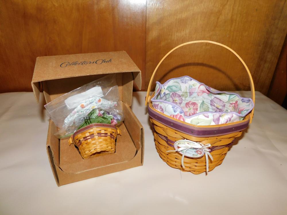 Lot of 2 Longaberger Morning Glory Baskets (1 of 5)