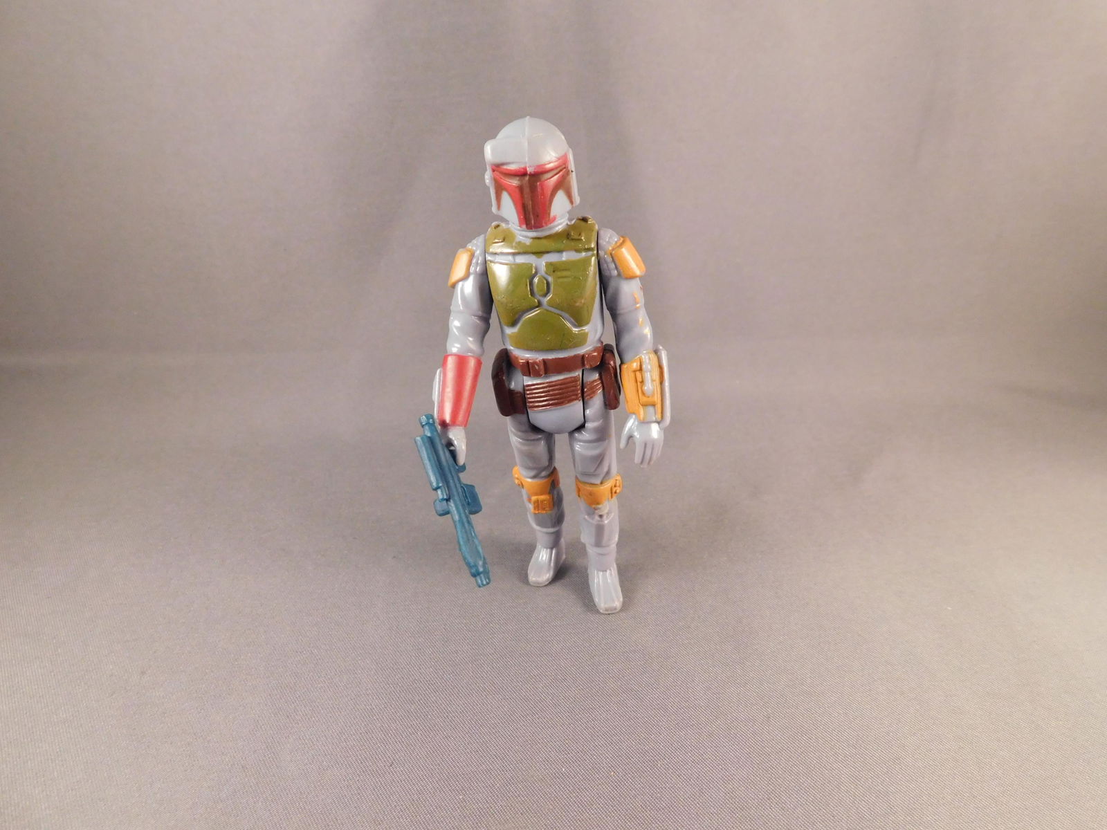 Vintage Boba Fett Figure: Vintage Star Wars The Empire Strikes Back action figure Boba Fett regular release with weapon, marked Hong Kong 1979. In good condition. You are bidding at a live sale. Please Read the terms and condi