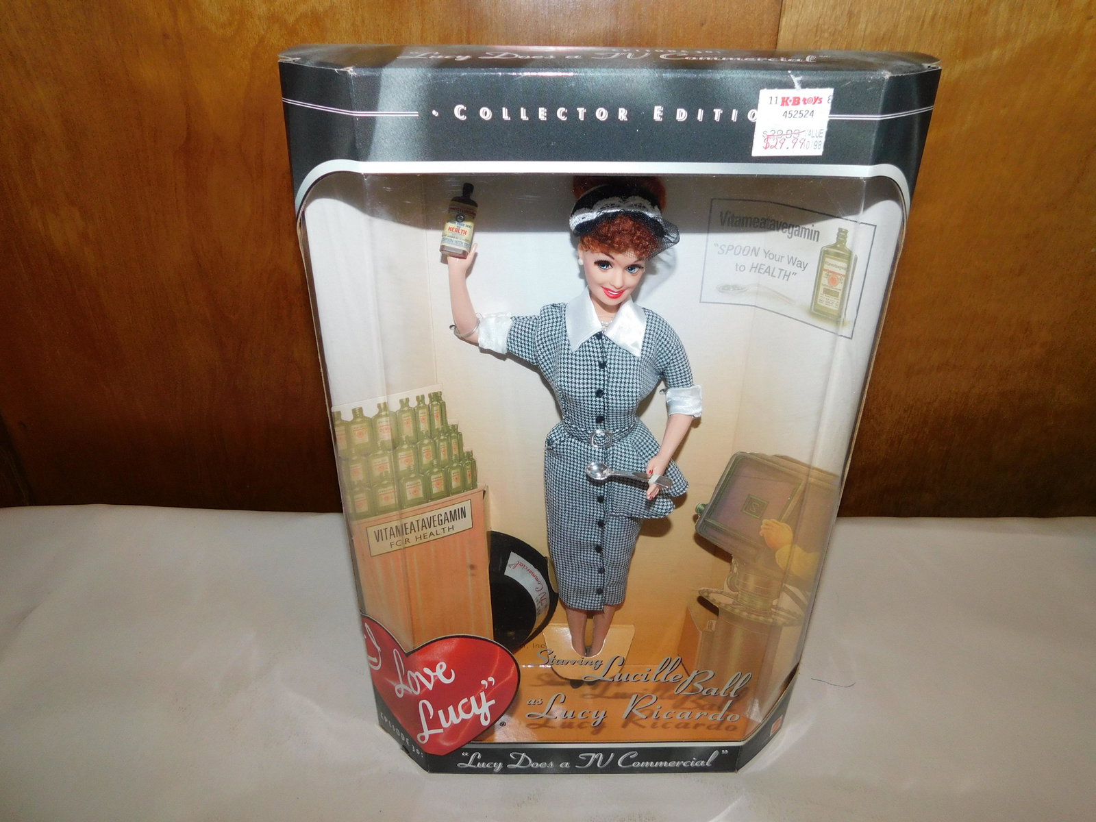 Lucille Ball Doll: I Love Lucy Lucy, Does a TV Commercial doll, in the original box. You are bidding at a live sale. Please Read the terms and conditions. We are offering scheduled pick-ups of items at our South Brunswi