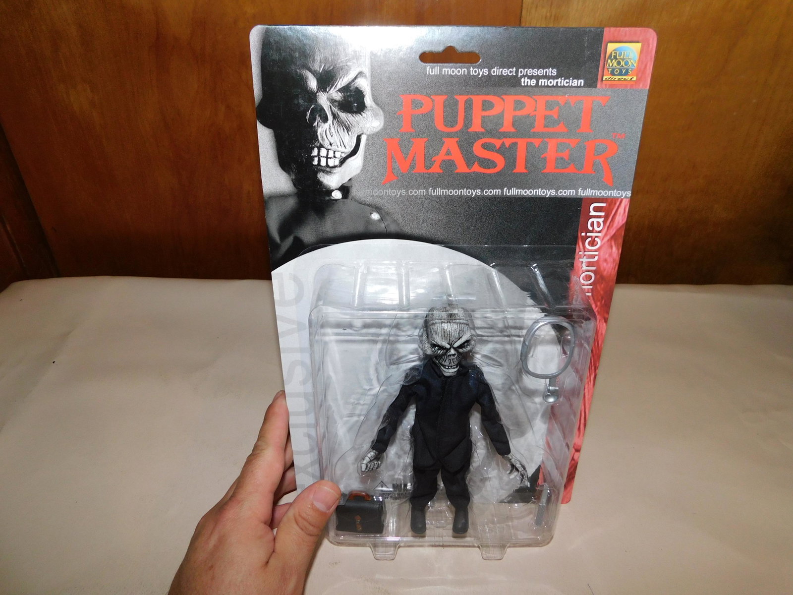 Puppet Master The Mortician: Puppet Master The Mortician, mint on card. You are bidding at a live sale. Please Read the terms and conditions. We are offering scheduled pick-ups of items at our South Brunswick location as well as 