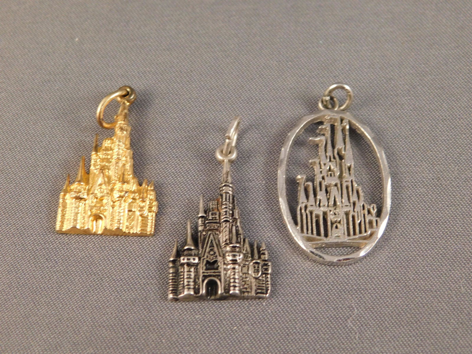 3 Sterling Disney Castle Charms (1 of 2)
