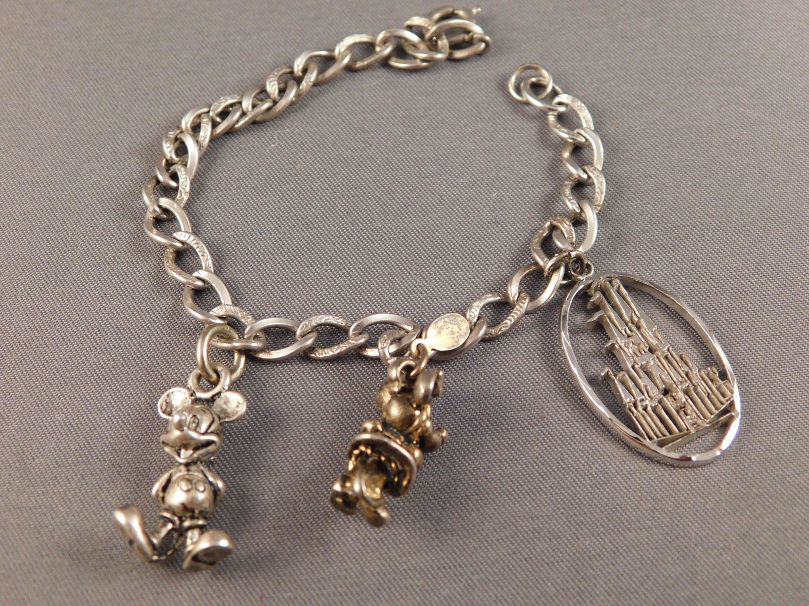 3 Sterling Disney Charms on Bracelet (1 of 3)