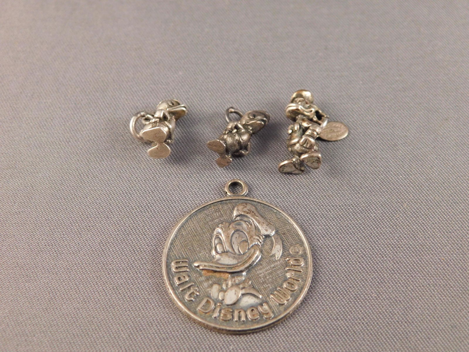 4 Vintage Sterling Donald Duck Charms (1 of 3)