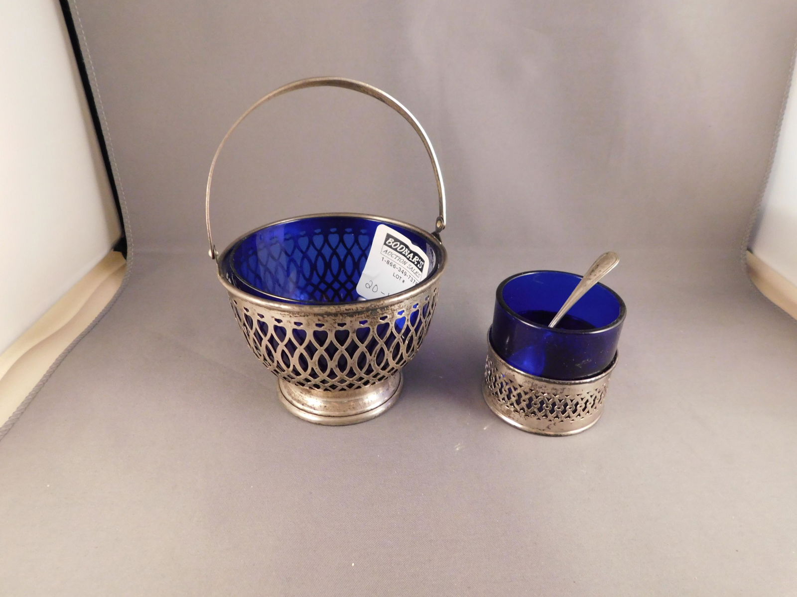 2 Sterling 7 Cobalt Serving Pieces (1 of 5)