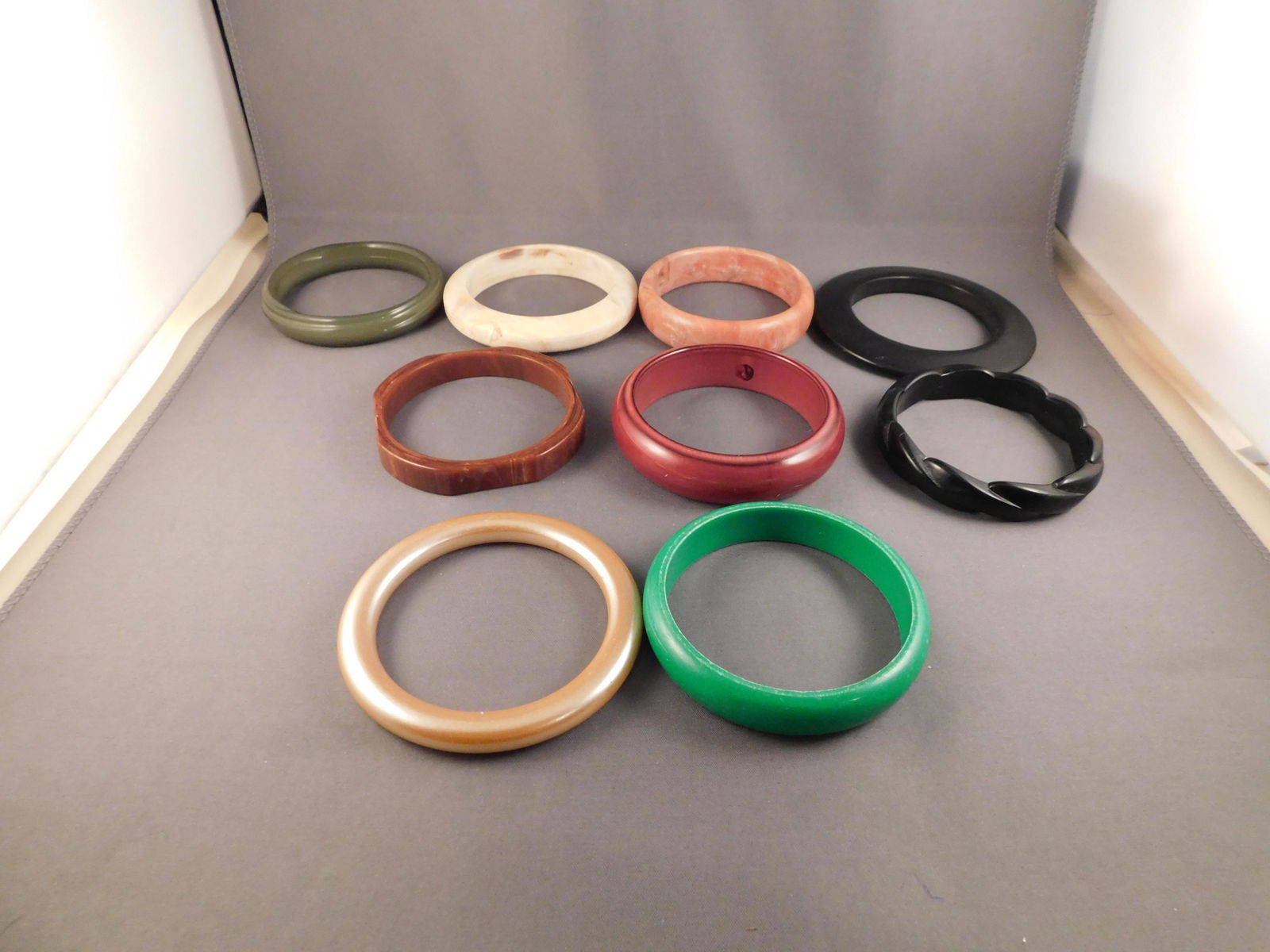 9 Vintage Bangle Bracelets (1 of 4)