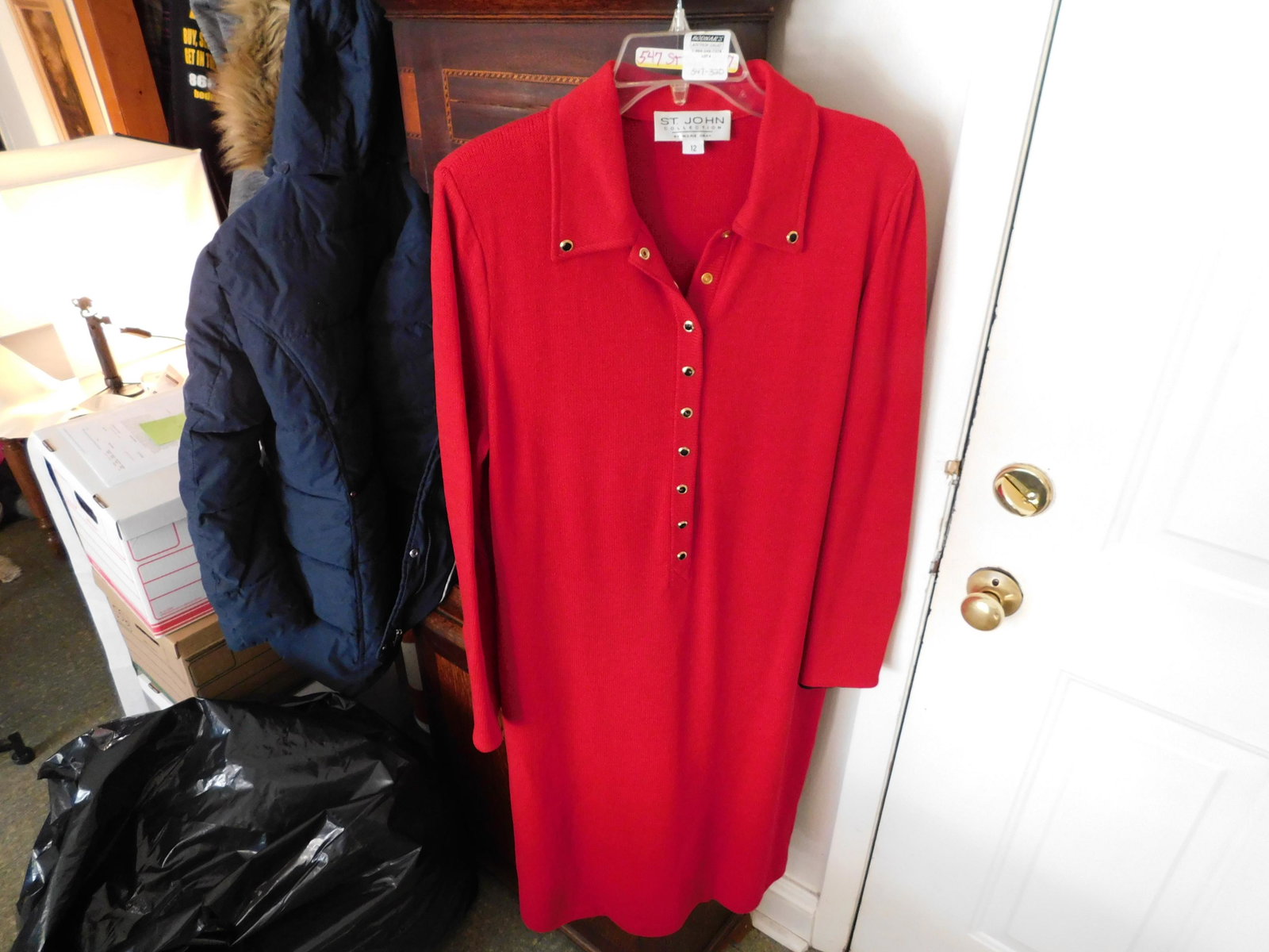 St John's Red Knit Dress (1 of 4)