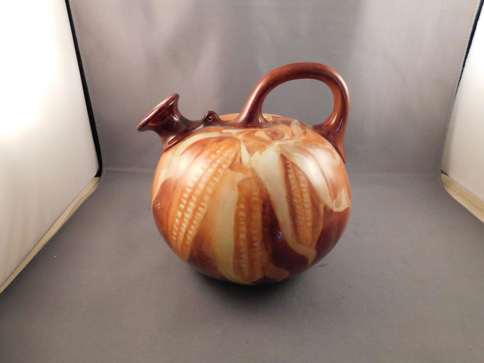 19th C Hand Painted Pouring Vessel (1 of 4)