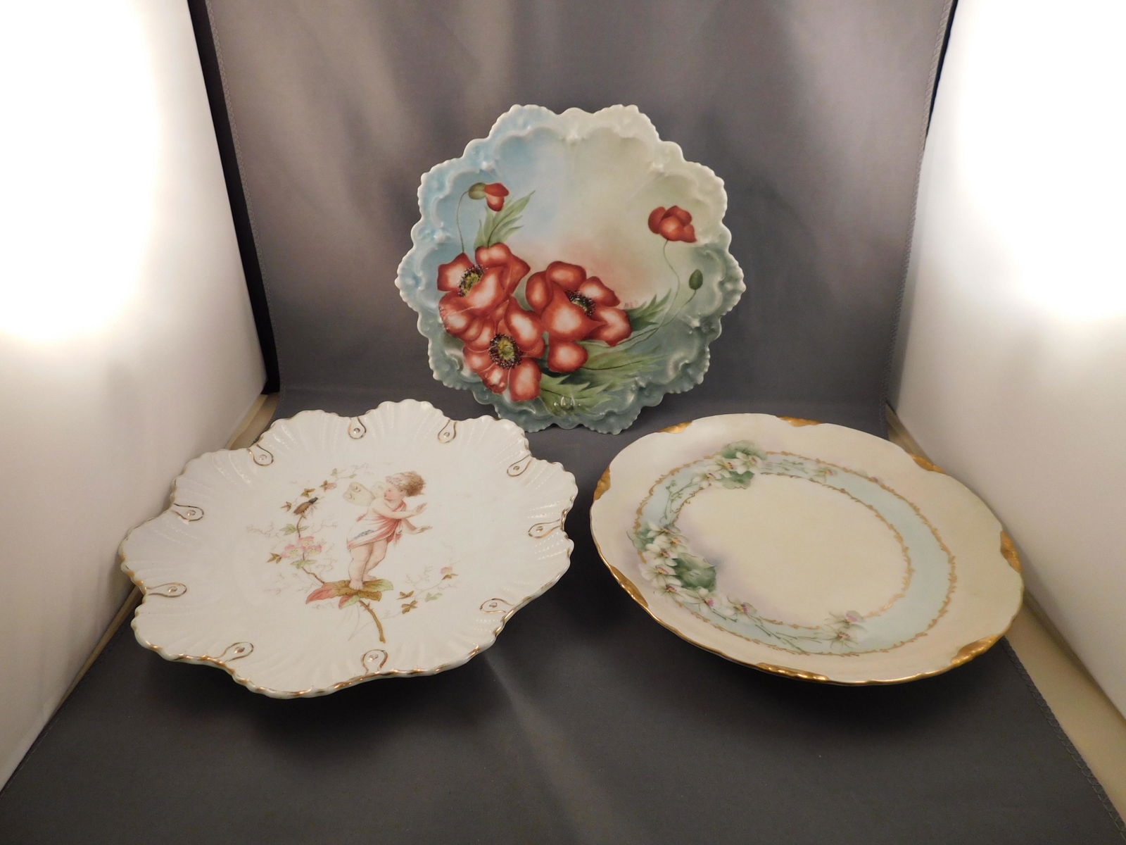 3 Hand painted Plates (1 of 7)