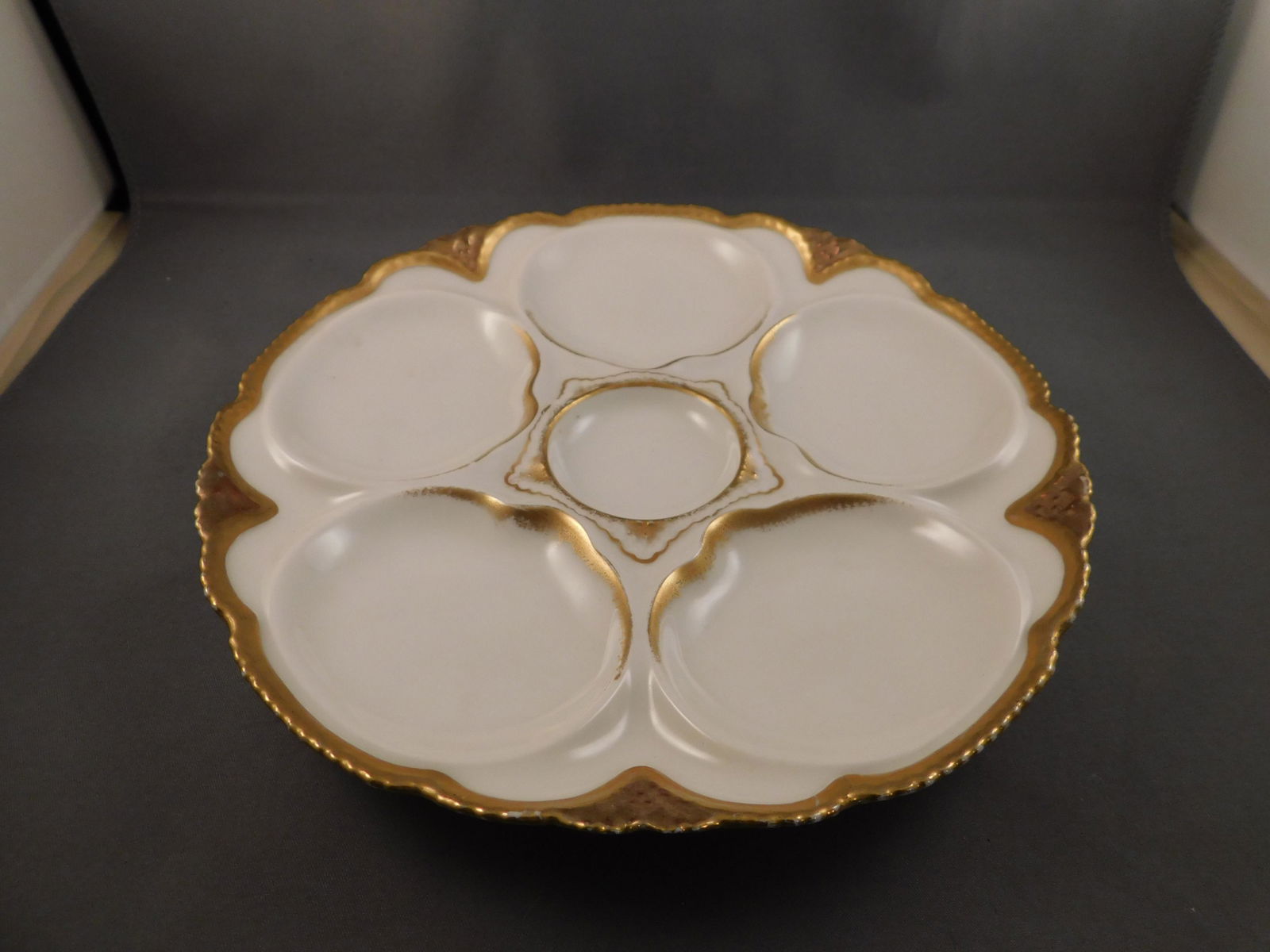 Limoges Hand painted Oyster Plate (1 of 3)