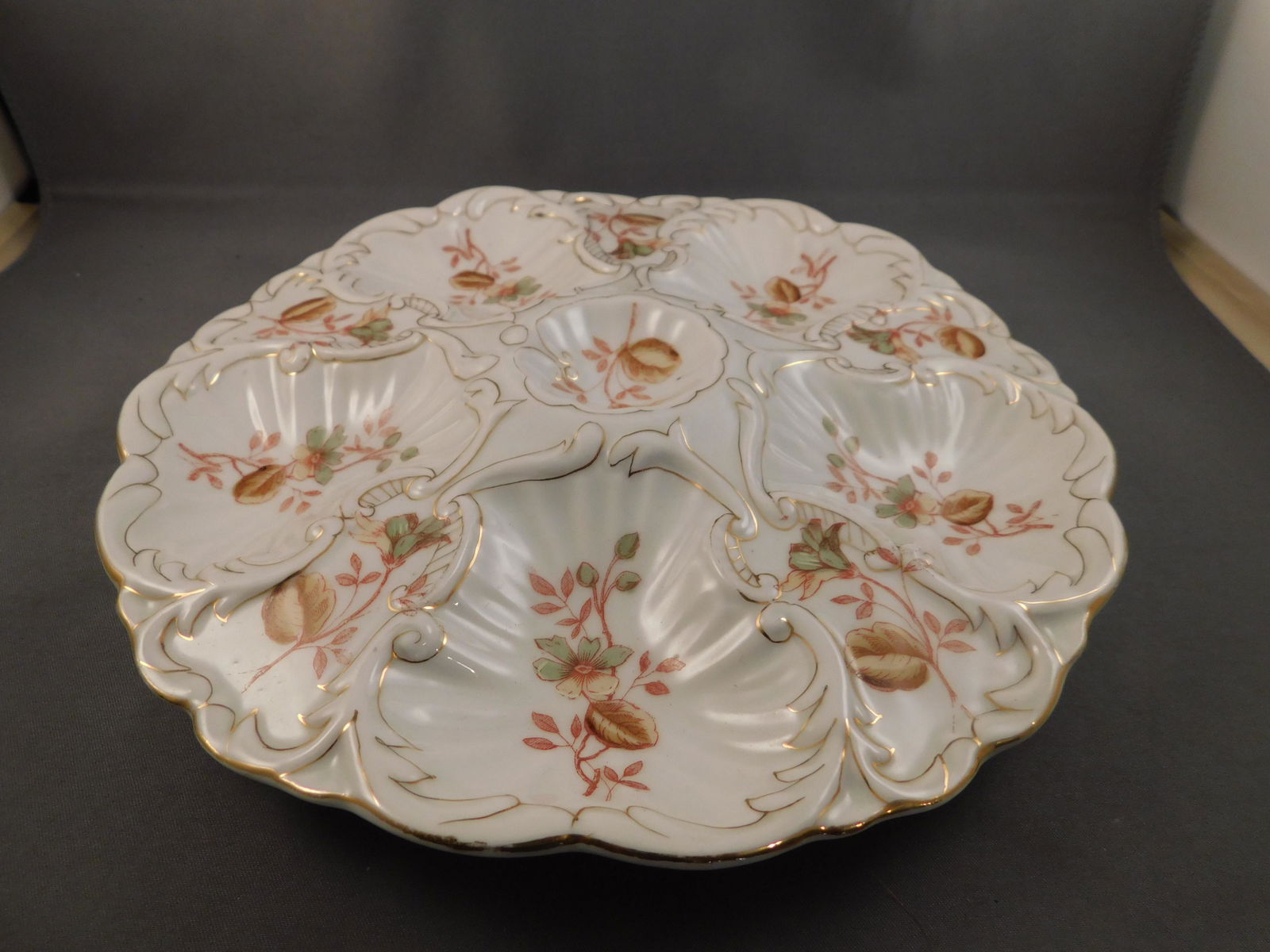 Hand painted Oyster Plate (1 of 4)