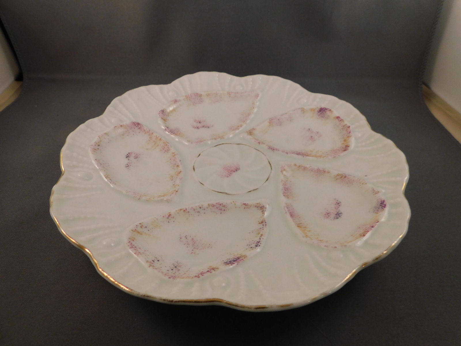 Marx Gutherz Carlsbad Hand painted Oyster Plate (1 of 3)