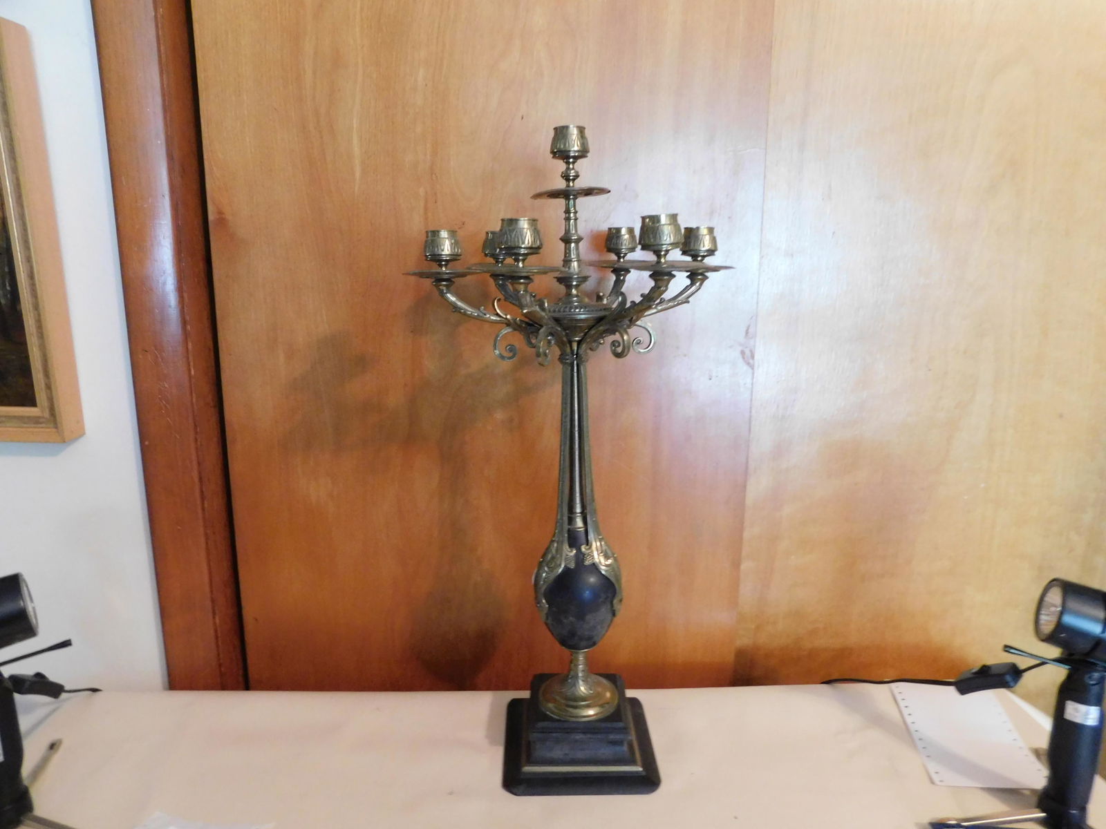 Marble and Brass Candelabra (1 of 7)