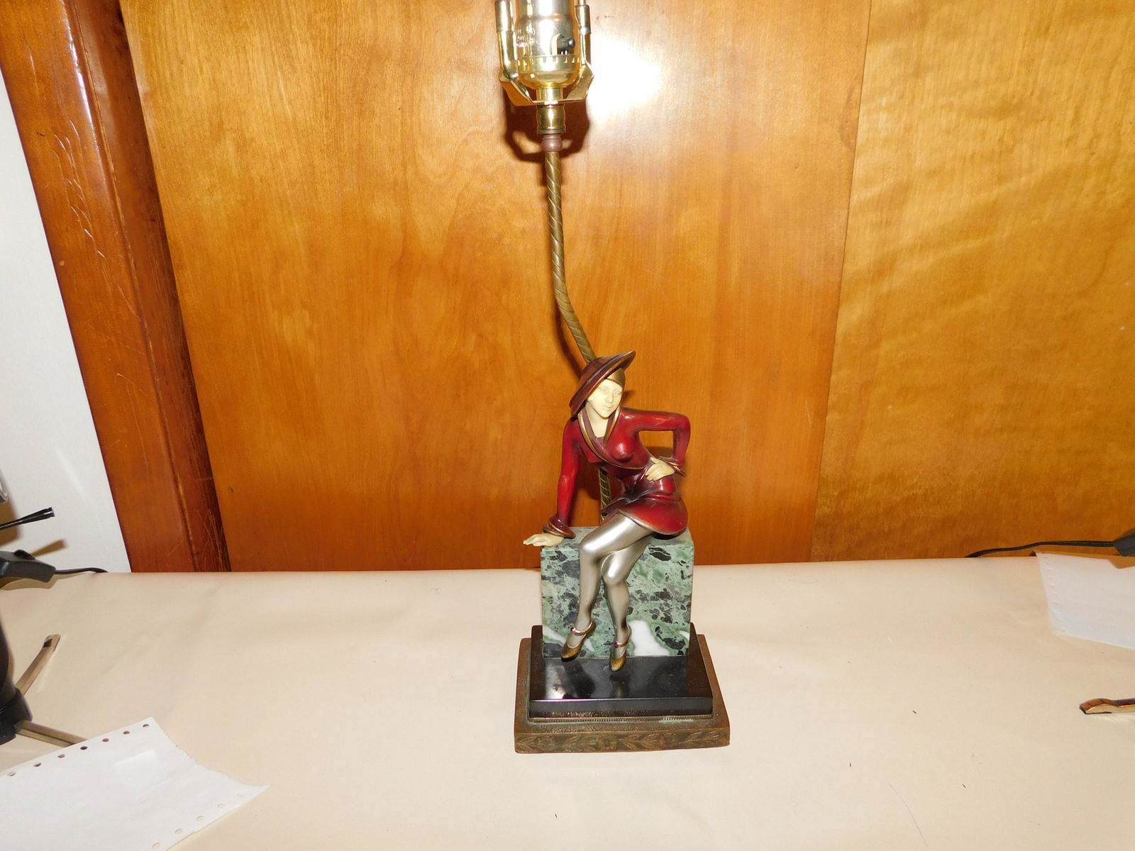 Art Deco Figural Lamp (1 of 7)