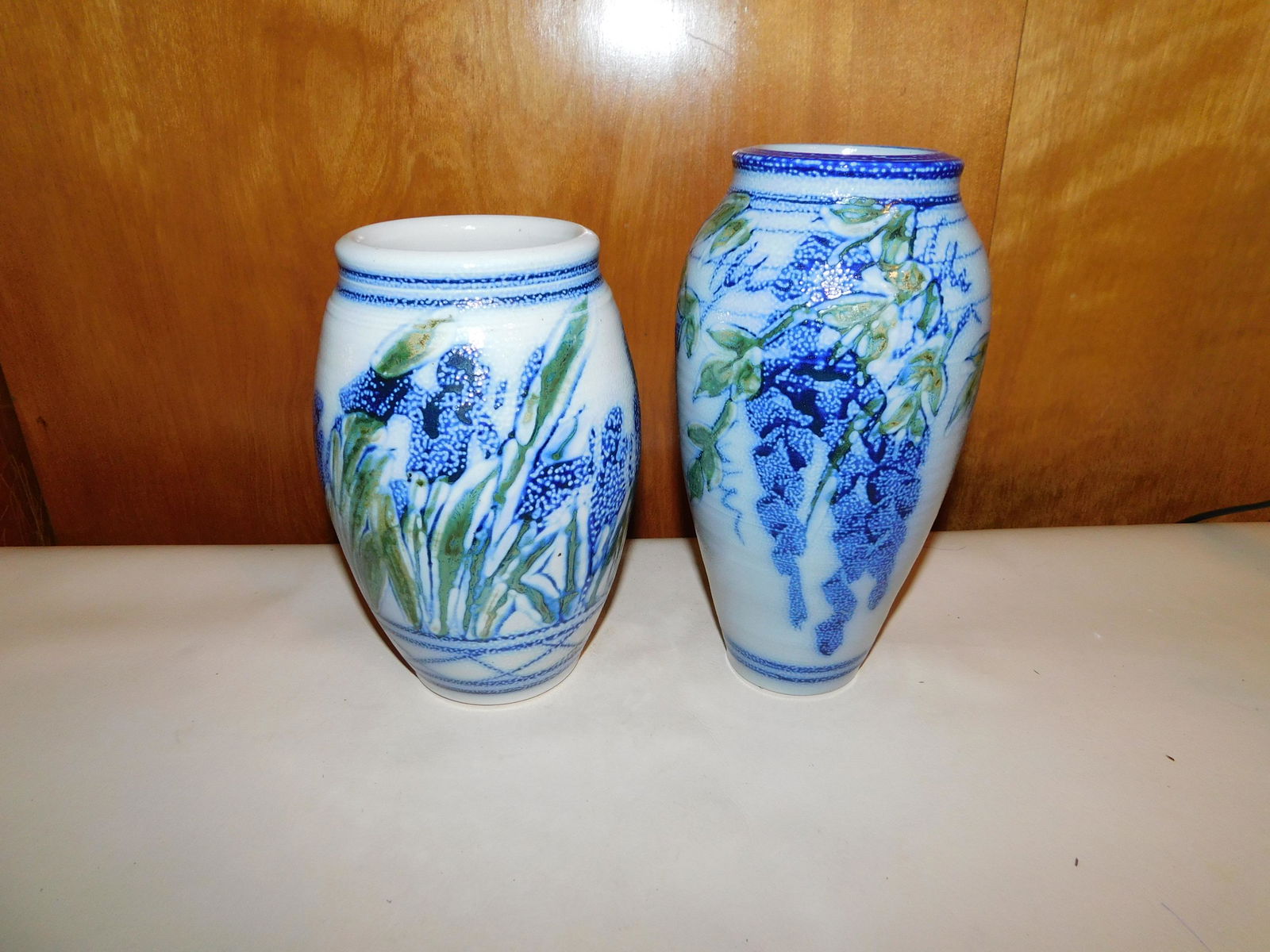 Pair of Gogan Art Pottery Vases (1 of 6)