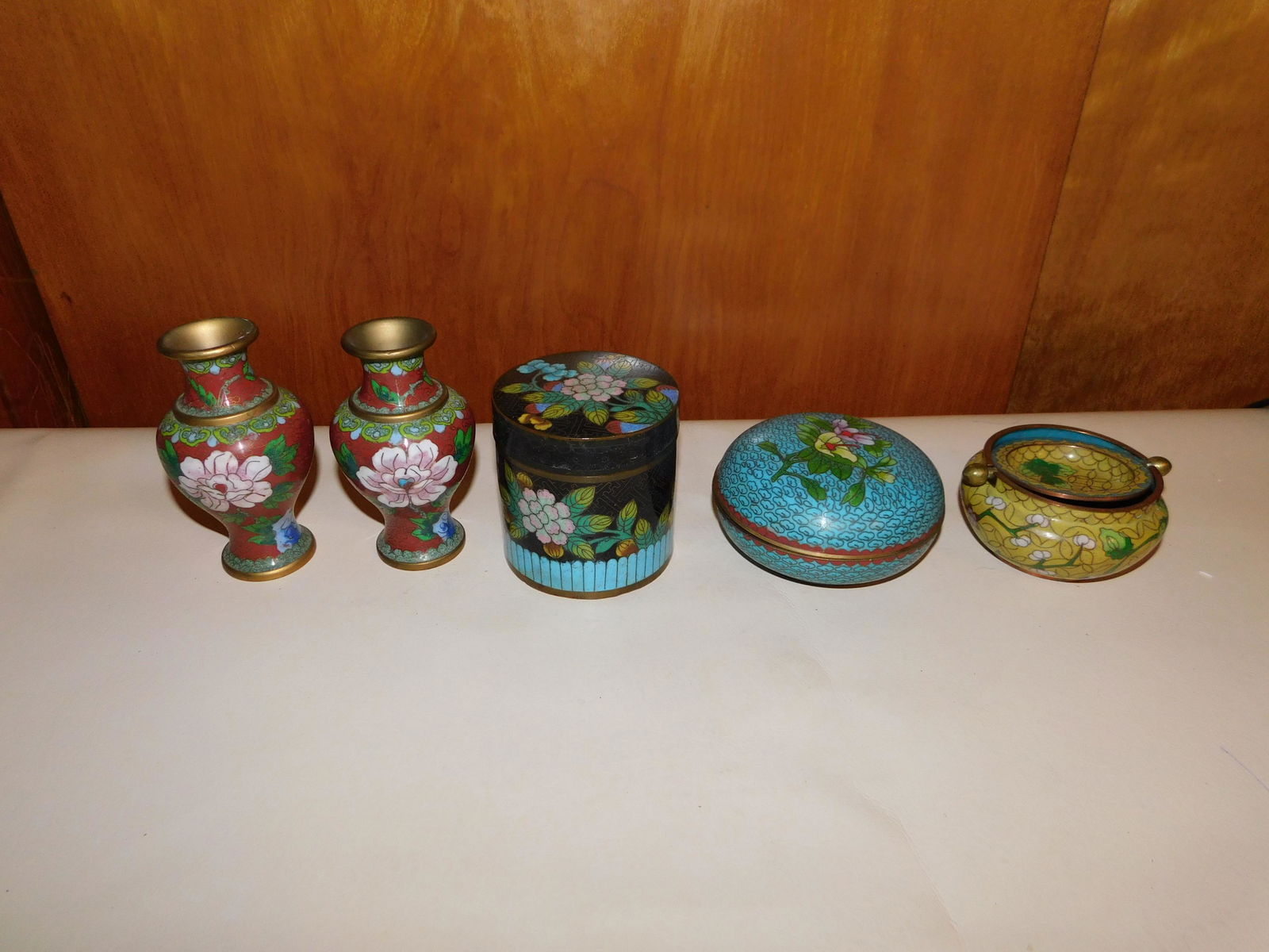 Lot of 5 CloisonnÃ© Pieces (1 of 12)