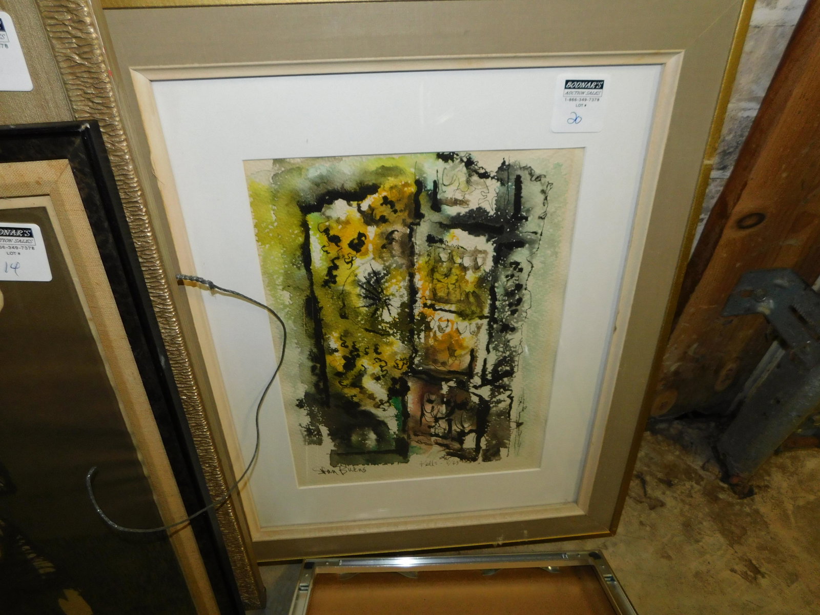 Watercolor: Watercolor signed Stan Burns. You are bidding at a live sale. Please read the terms and conditions. LOCAL PICK UP ONLY! No shipping options will be offered for this auction. After the auction by APPOI