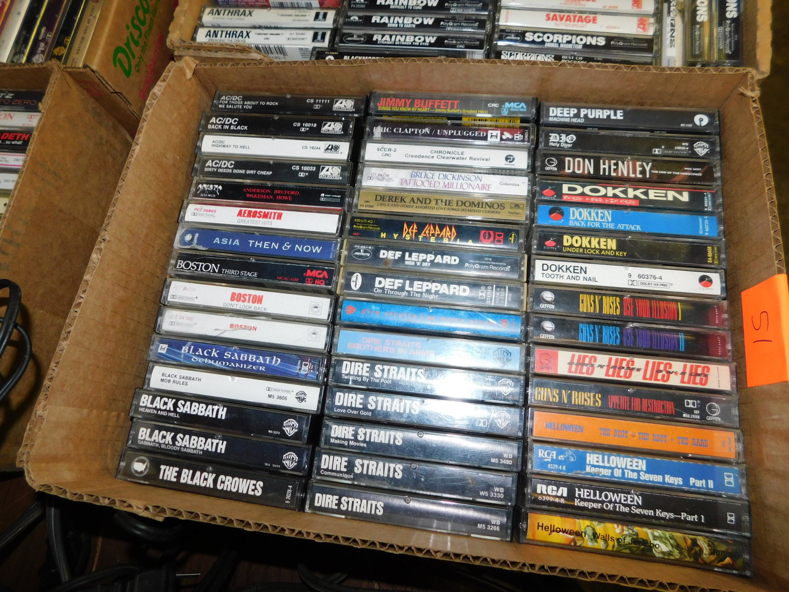 Lot of Rock Cassette Tapes (1 of 1)