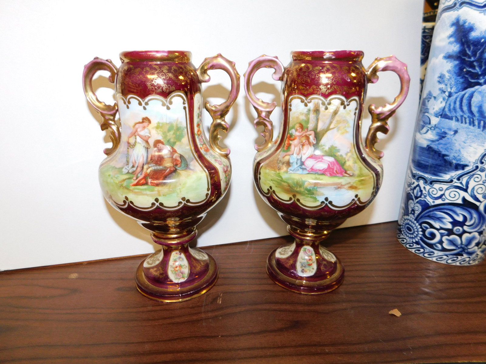 Pair of Royal Vienna Vases (1 of 1)