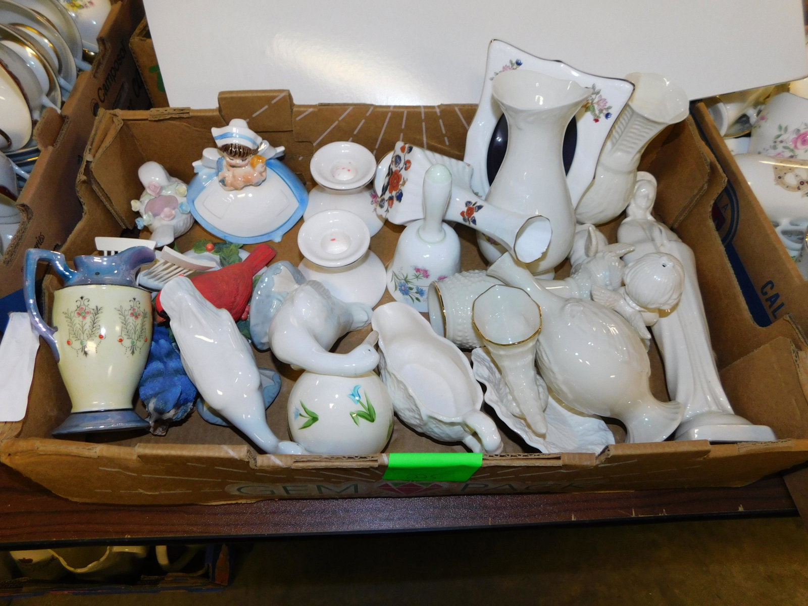 Lot of Lenox, Belleek and Nao: Lot of Lenox, Belleek and Nao. You are bidding at a live sale. Please read the terms and conditions. LOCAL PICK UP ONLY! No shipping options will be offered for this auction. After the auction by APPO