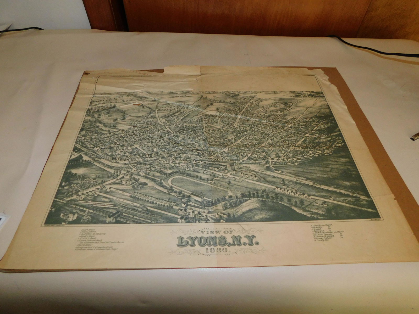 View of Lyons, NY 1880 (1 of 5)