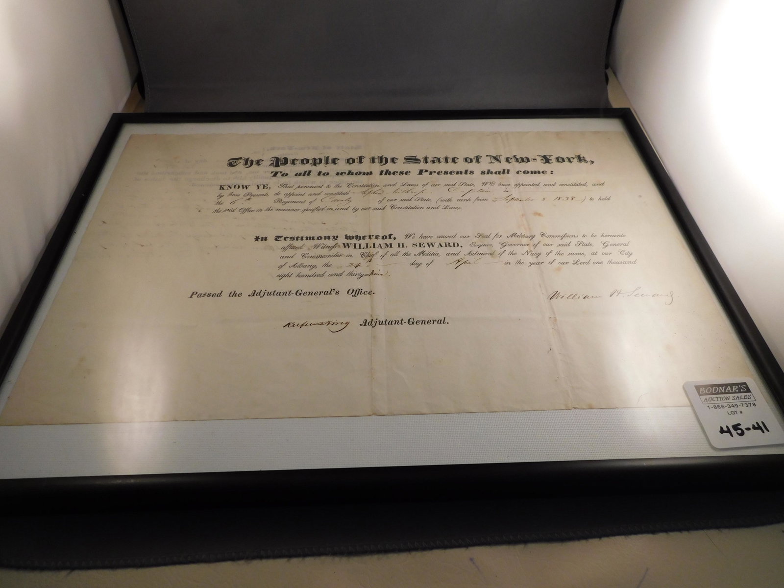 William Seward Document (1 of 4)